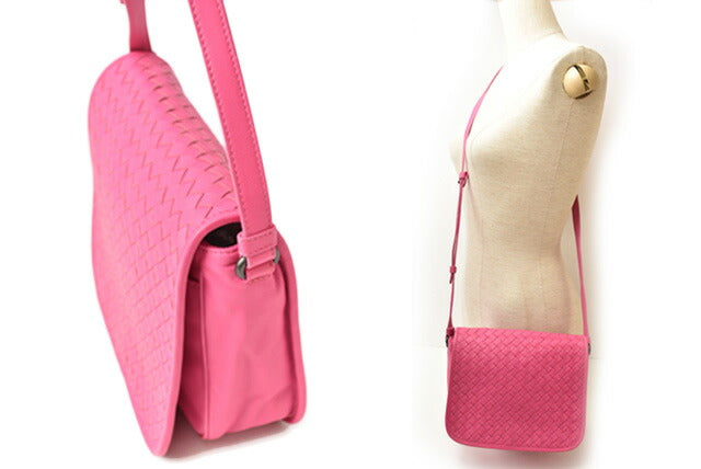 Bottega Veneta Nappa Shoulder Bag Pink