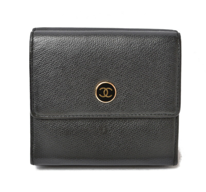 Chanel Leather Bifold Wallet A20902 in Great Condition