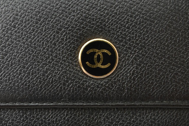 Chanel Leather Bifold Wallet A20902 in Great Condition