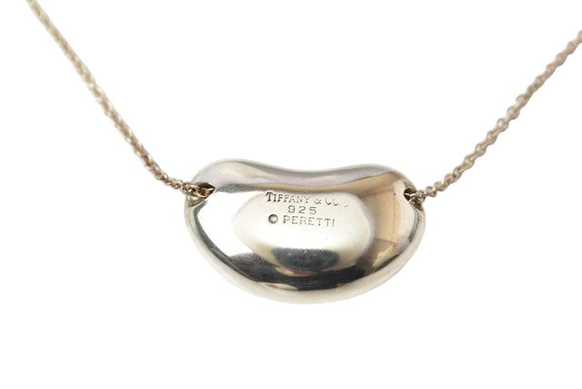 Tiffany & Co Silver Necklace Elsa Peretti Bean