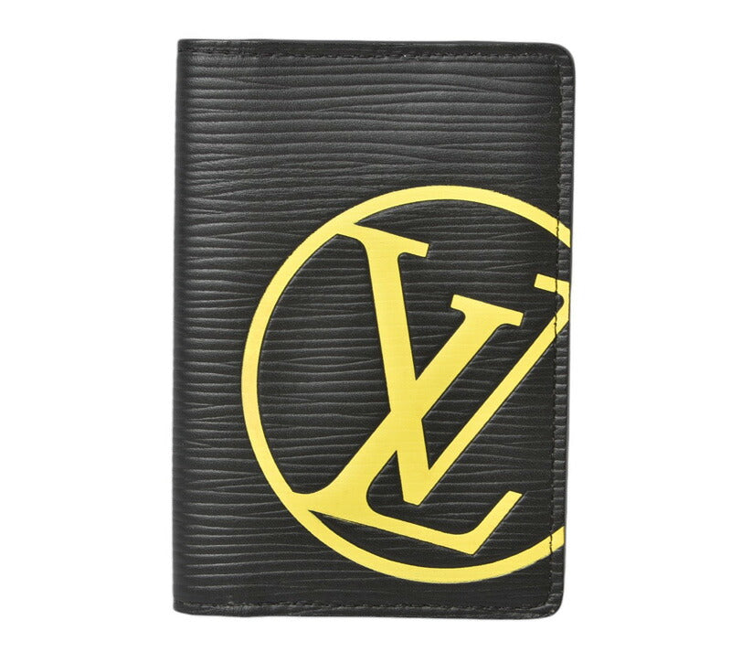 Louis Vuitton Epi Leather Card Case LV Circle Organizer Noir M67904