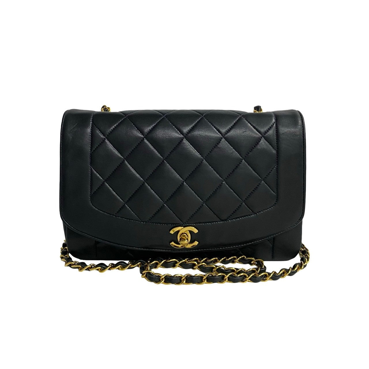 Chanel Diana Flap Lambskin Shoulder Bag