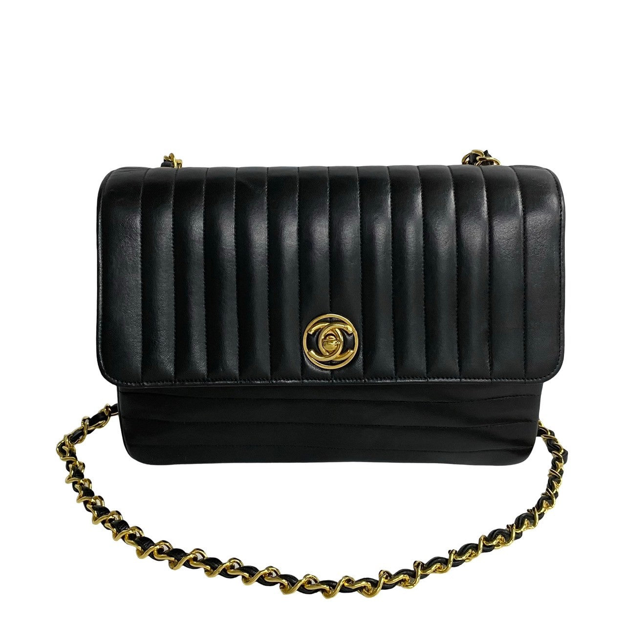 Chanel Lambskin Mademoiselle Chain Shoulder Bag