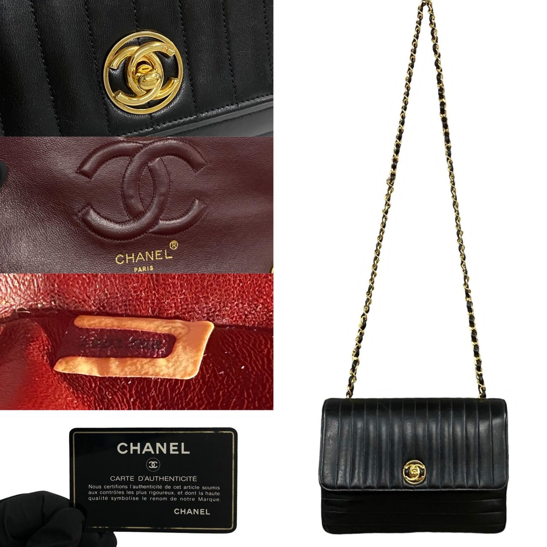 Chanel Lambskin Mademoiselle Chain Shoulder Bag