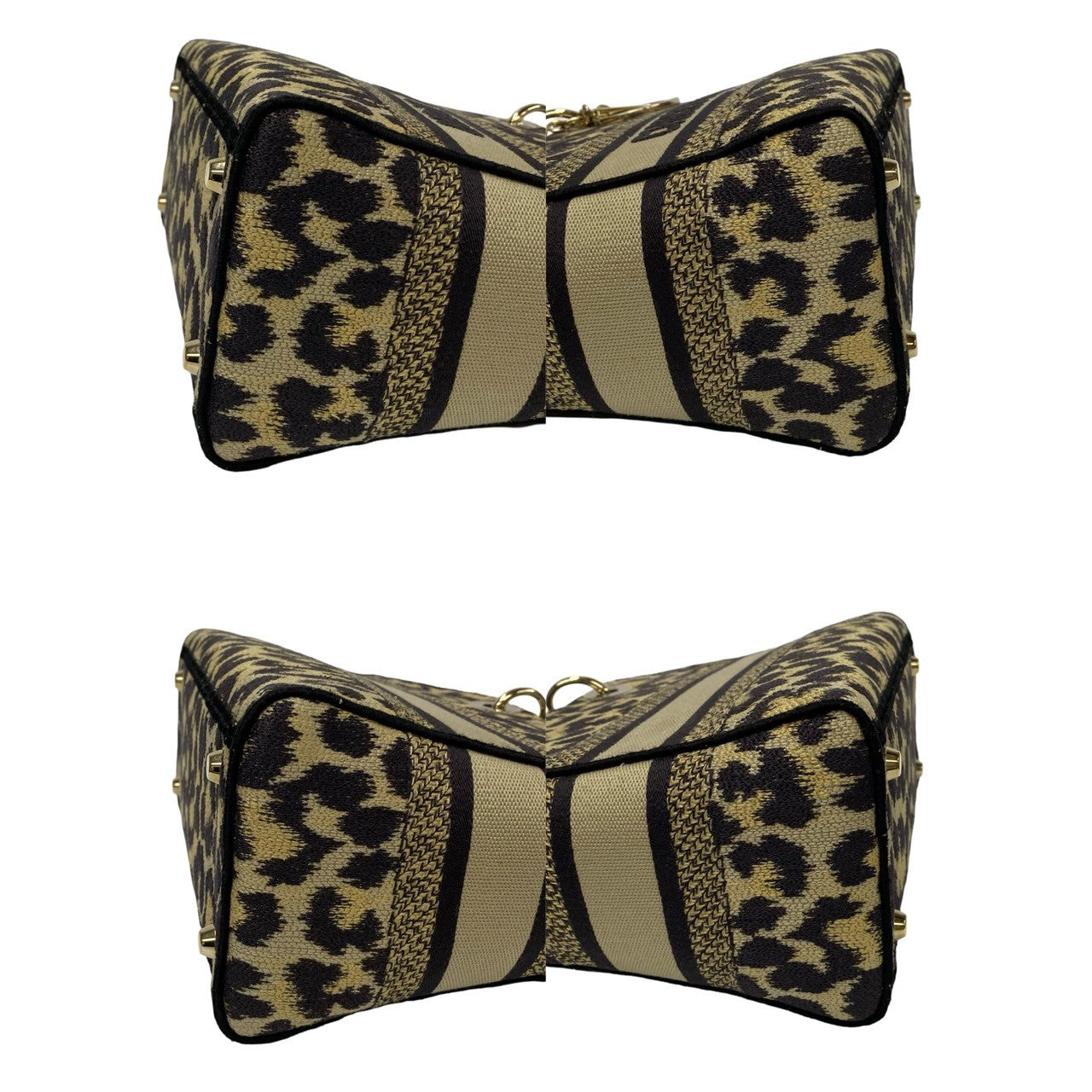 Dior Lady D-Lite Medium Leopard Canvas Bag