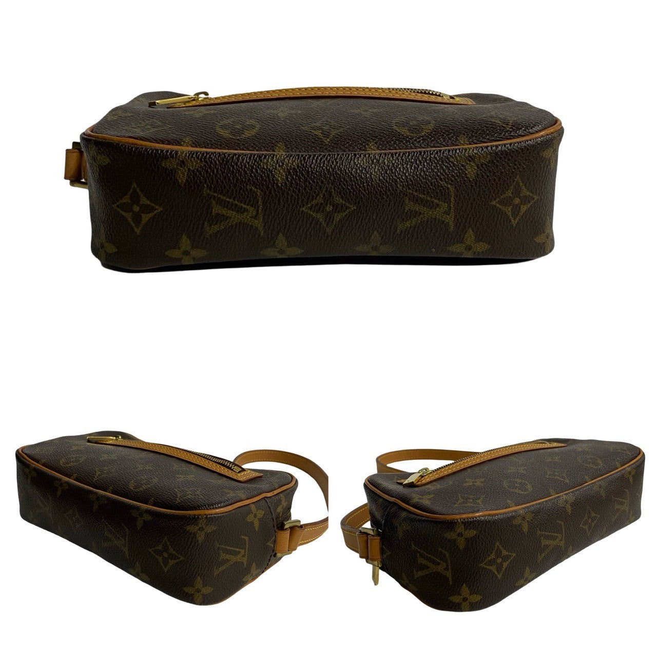 Louis Vuitton Monogram Leather Pochette Shoulder Bag