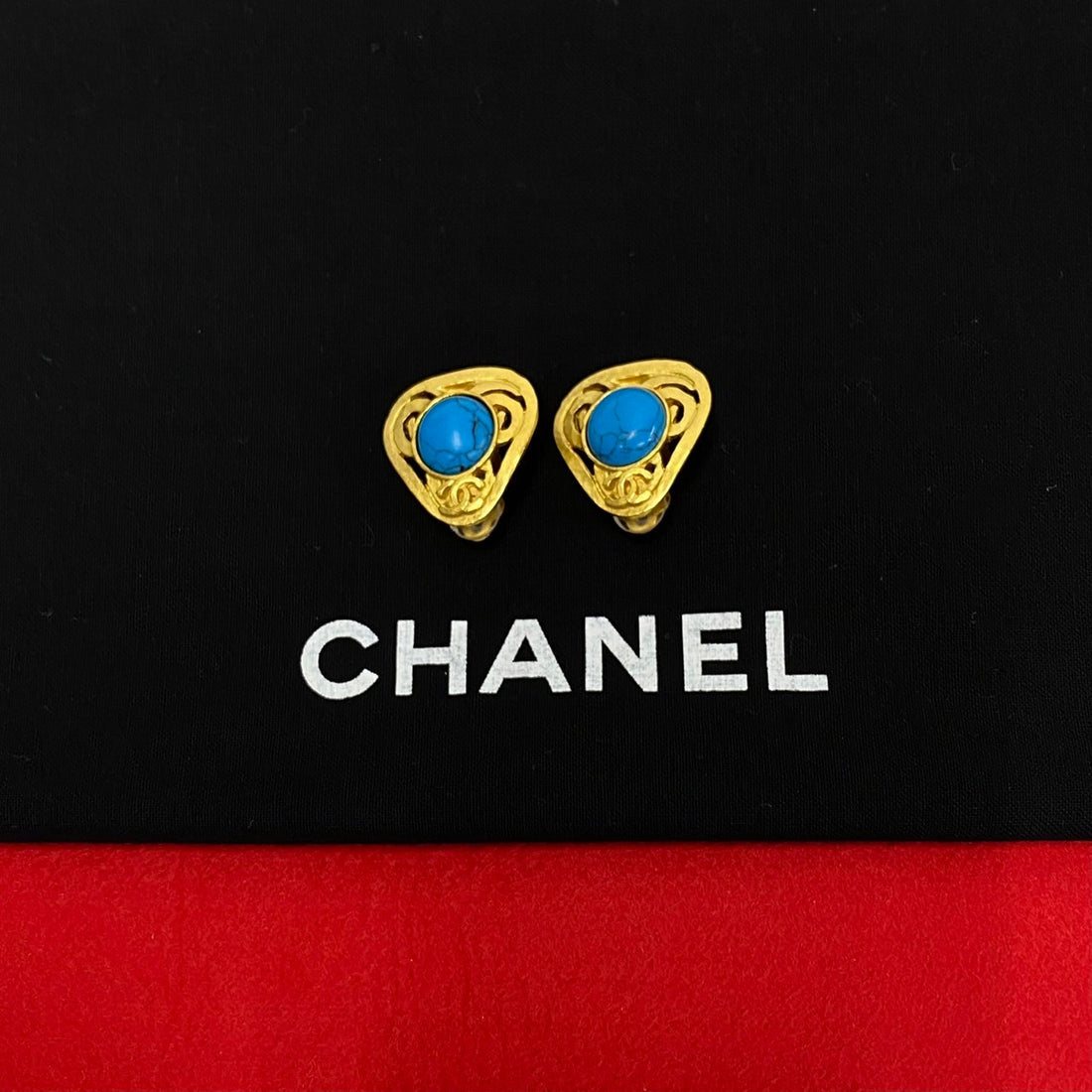 Chanel Stainless Quartz Earrings 95P