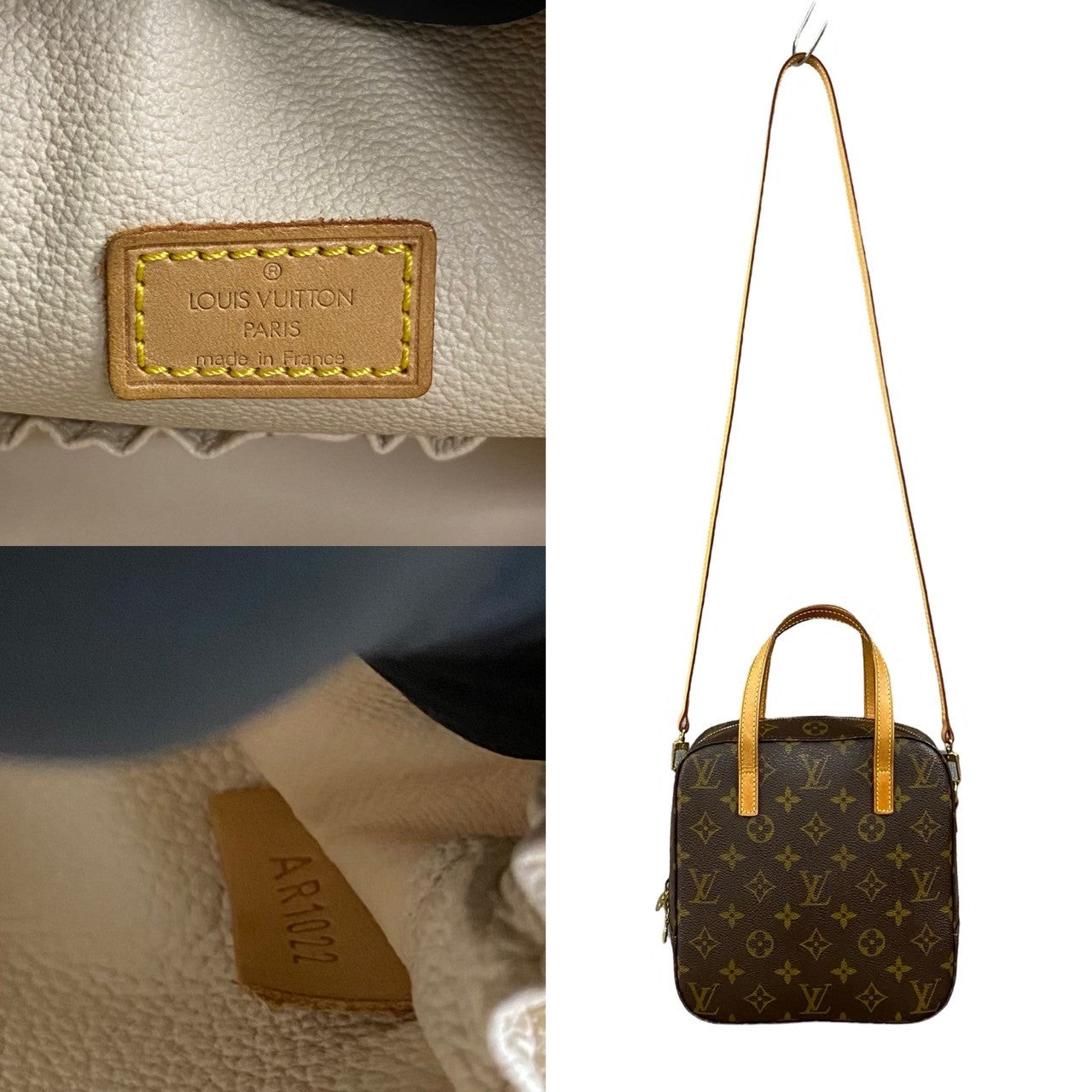 Louis Vuitton Spontini Leather Handbag