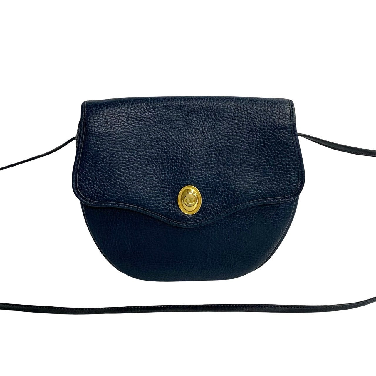 Dior Leather Mini Shoulder Bag Navy