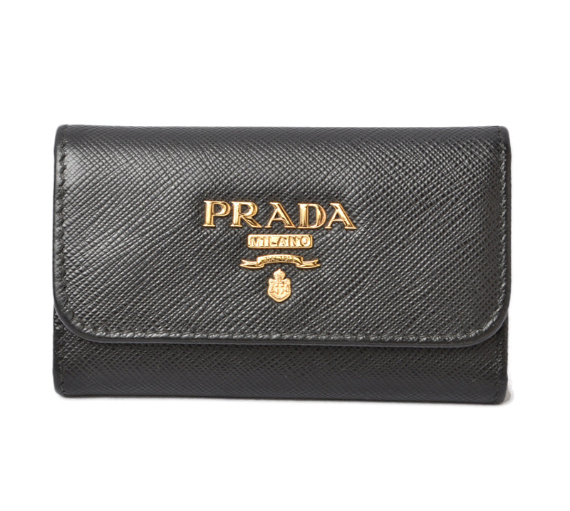 Prada Embossed Leather Key Case/Key Holder 1PG222 in Pristine Condition