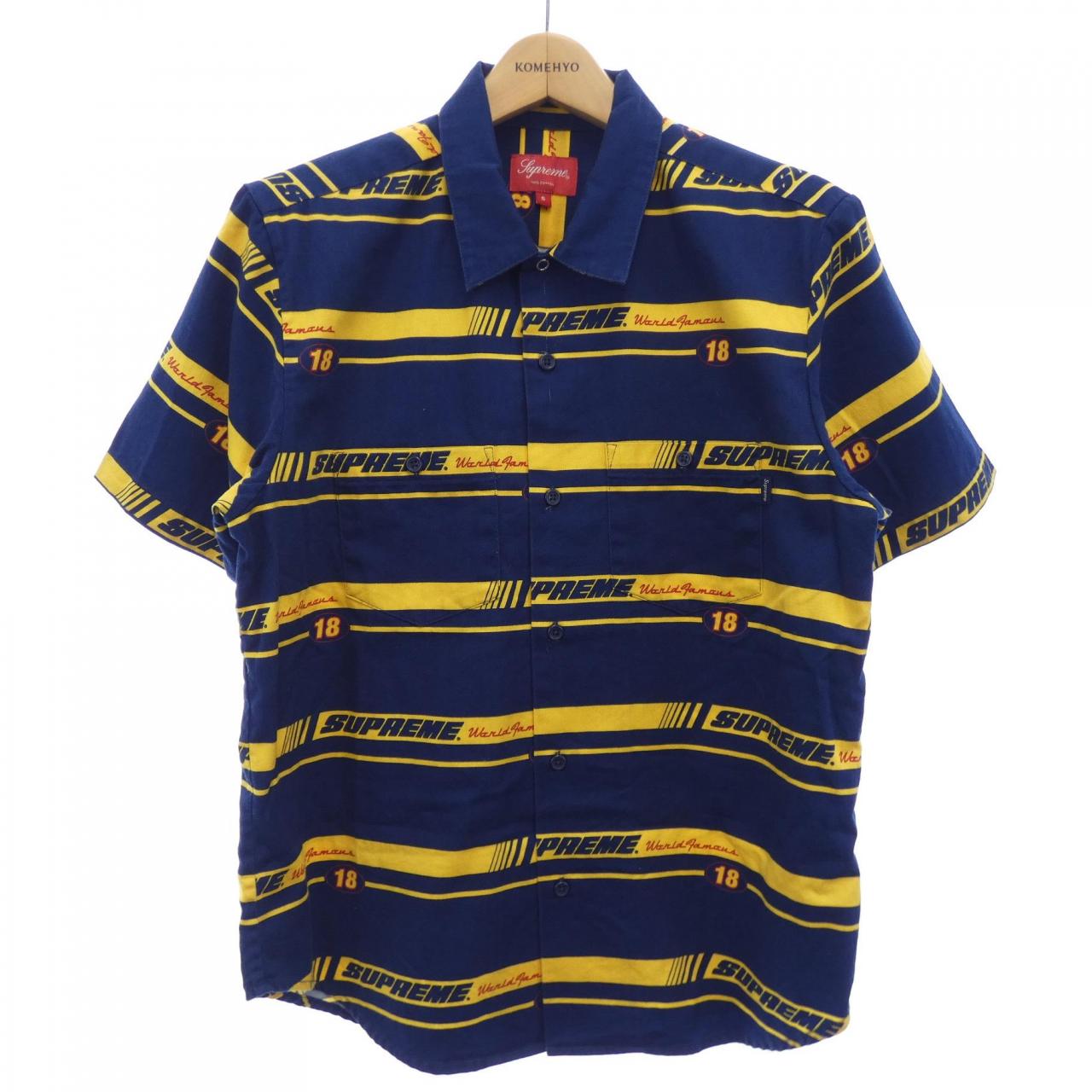 Supreme Striped Racing S/S Shirt
