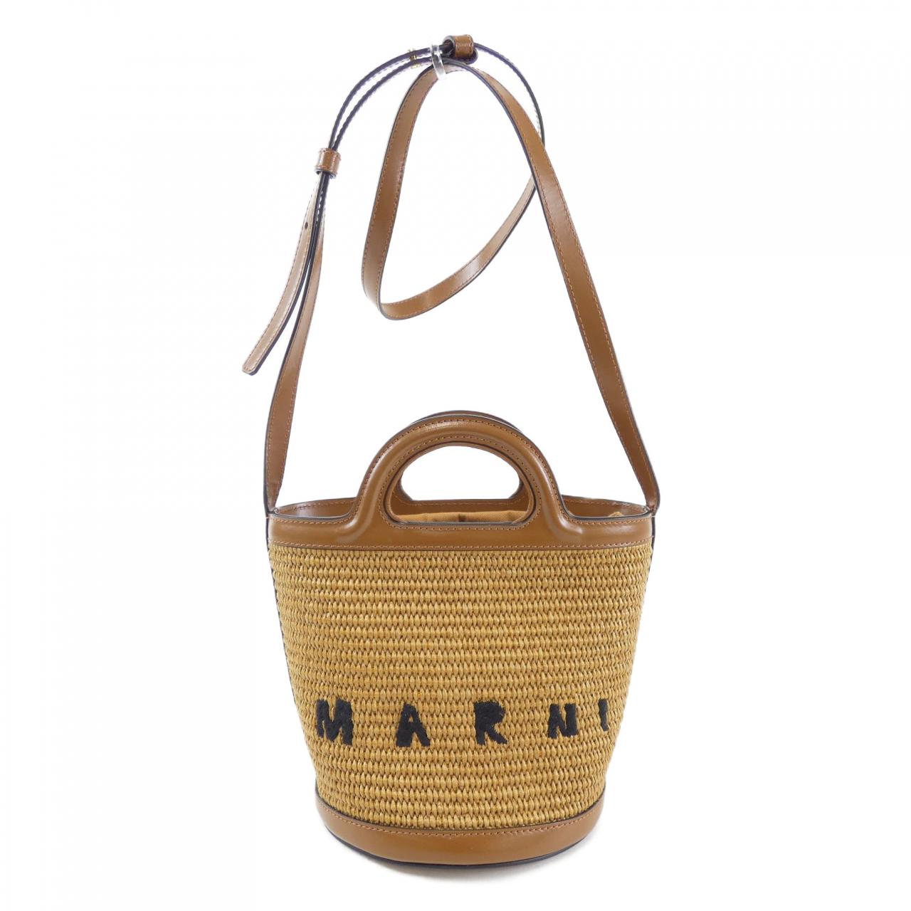 Marni SCMP0056Q1 Cotton Nylon Calf Leather Bag