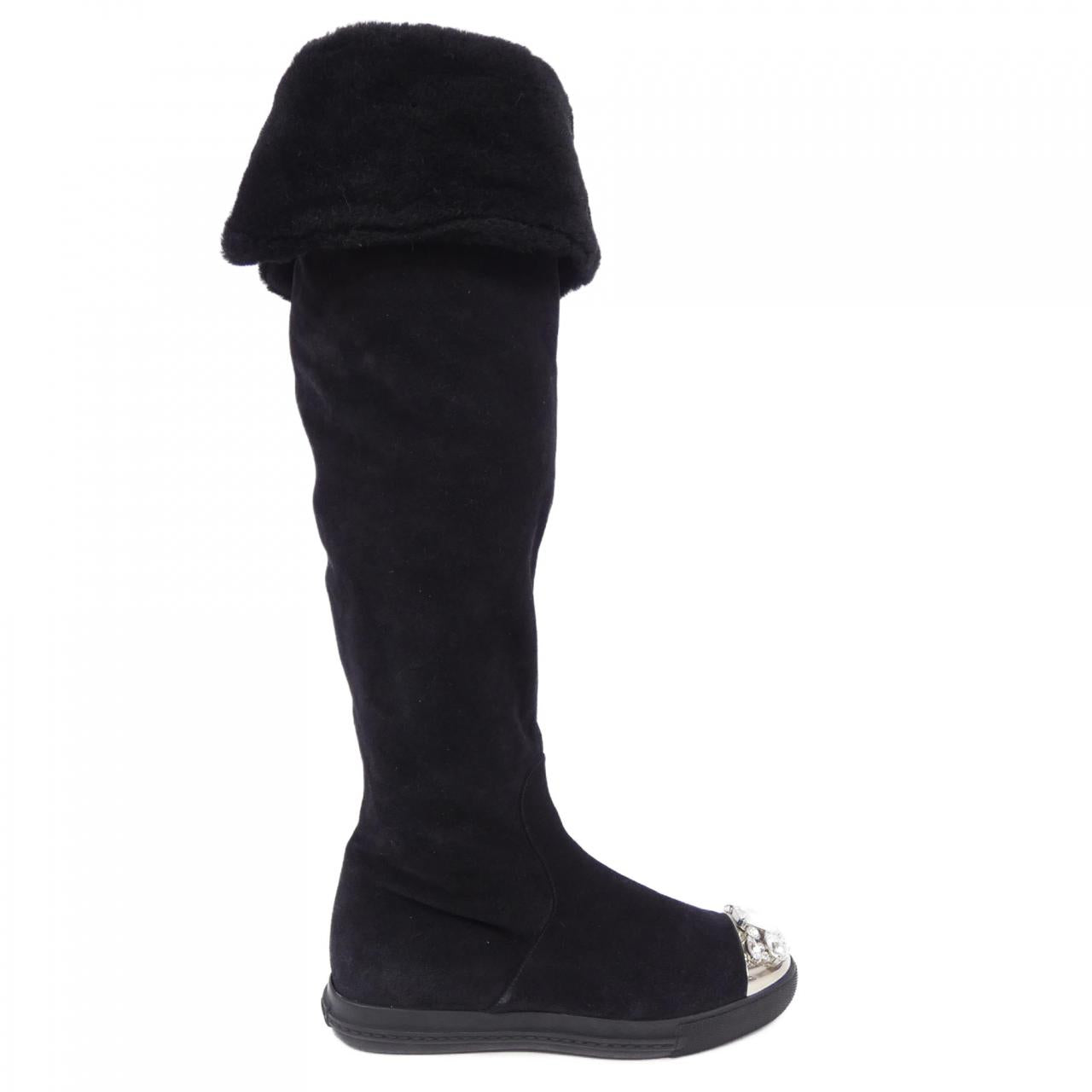 Miu Miu Shearling Long Boots