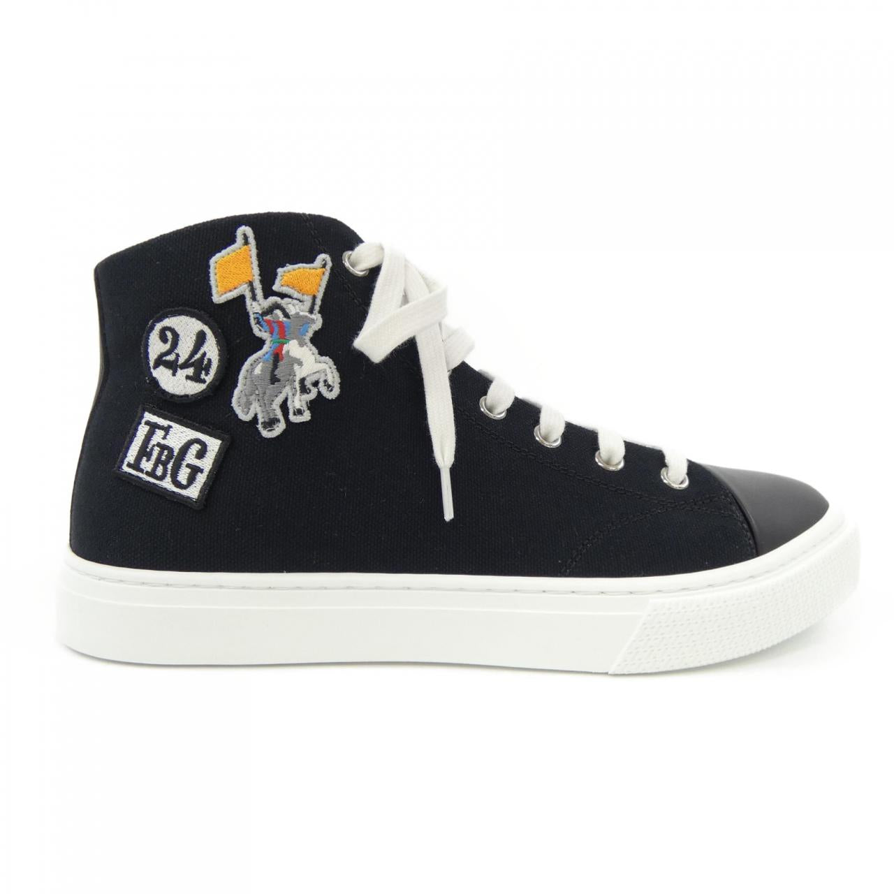 Hermes Cotton Canvas Calf Sneakers