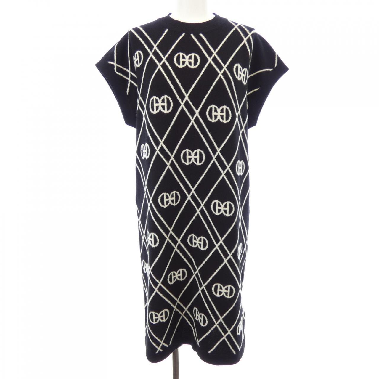 Hermes Round H Cashmere Dress