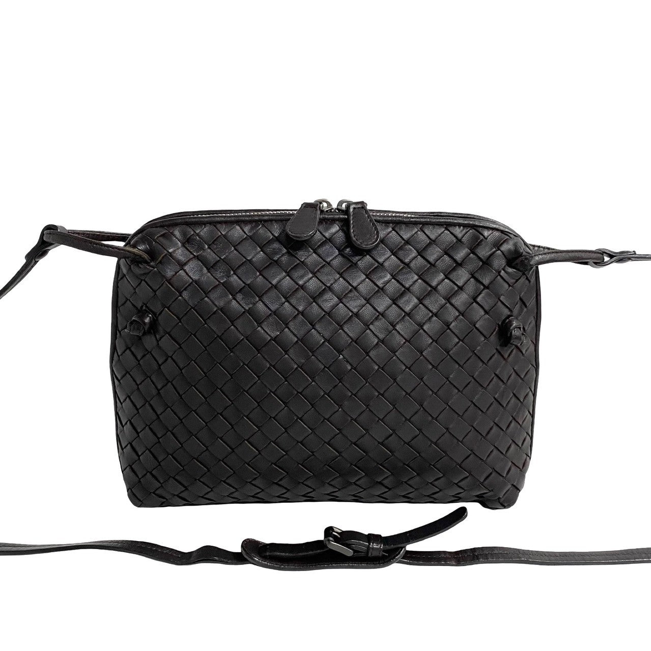 Bottega Veneta Leather Intrecciato Shoulder Bag