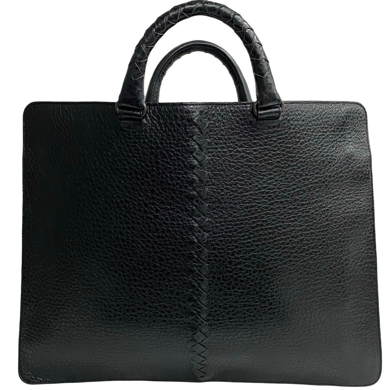 Bottega Veneta Leather Intrecciato Business Handbag