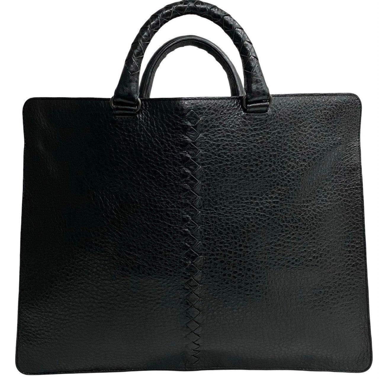 Bottega Veneta Leather Intrecciato Business Handbag