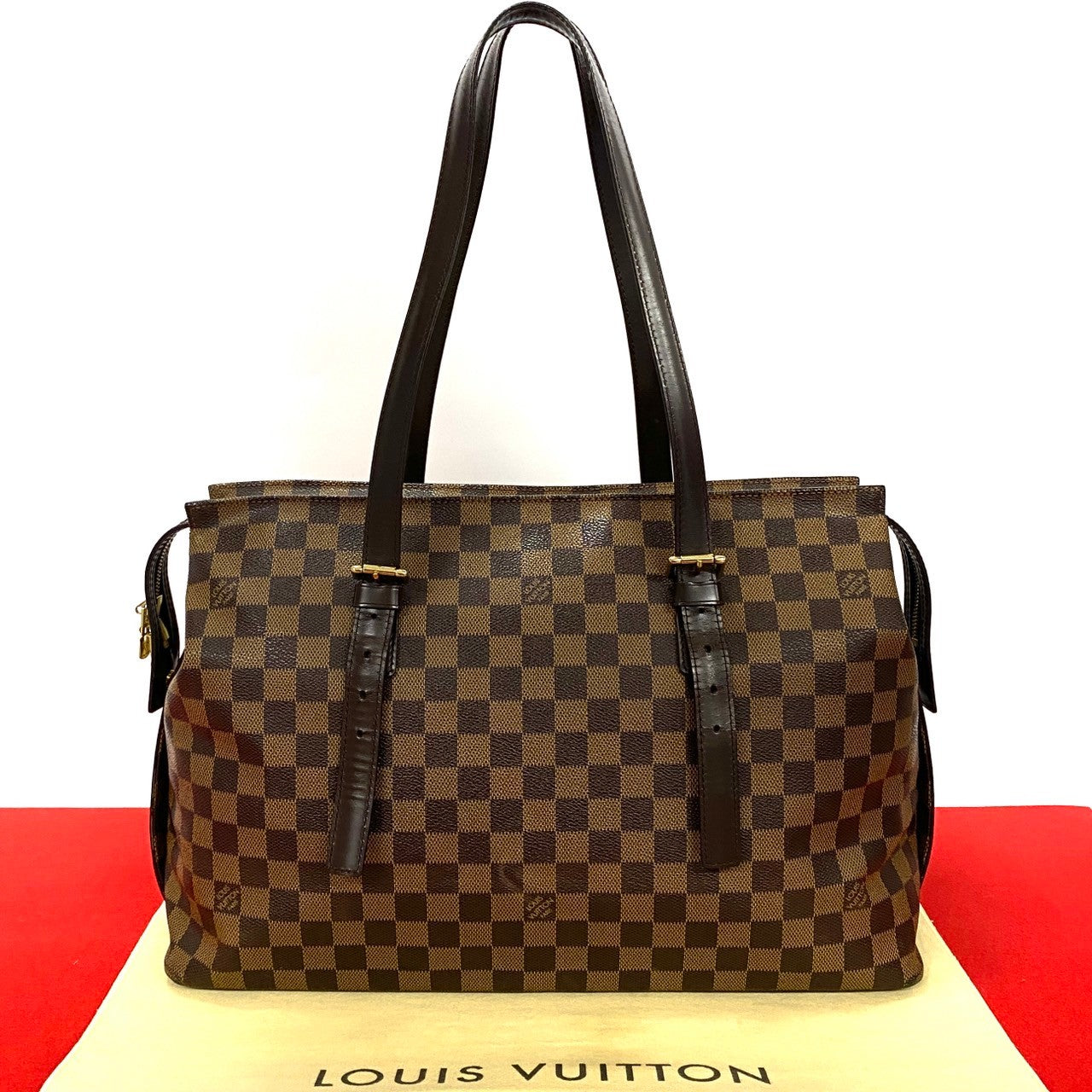 Louis Vuitton Damier Leather Tote Bag