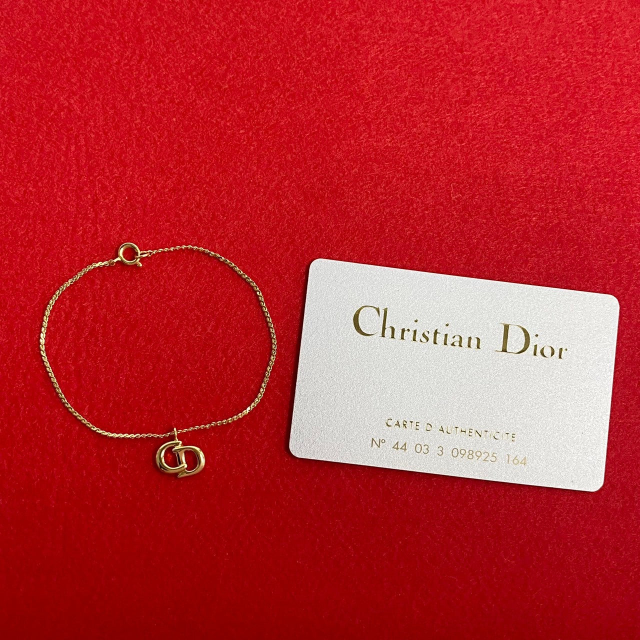 Christian Dior Vintage Logo Bracelet Gold