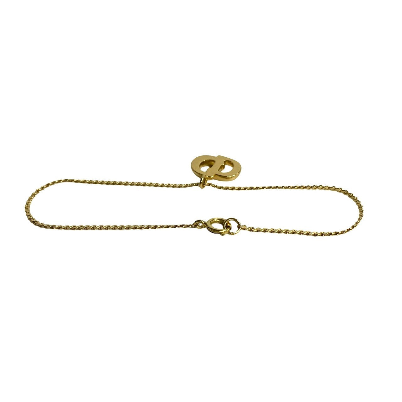 Christian Dior Vintage Logo Bracelet Gold