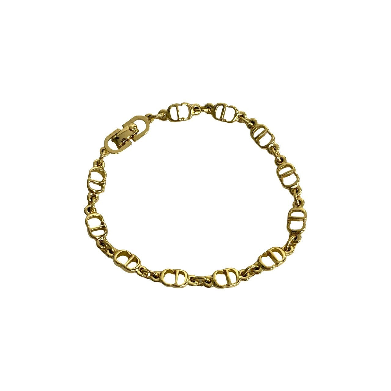 Christian Dior Logo Gold Bracelet