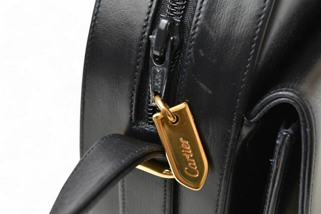 Cartier Leather Sapphire Line Shoulder Bag