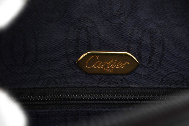 Cartier Leather Sapphire Line Shoulder Bag