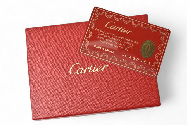 Cartier Leather Coin/Card Case with Keychain