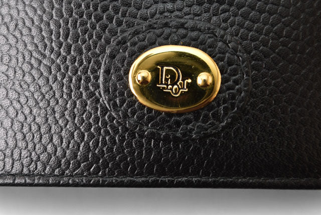 Christian Dior Vintage Men's Leather Wallet Black