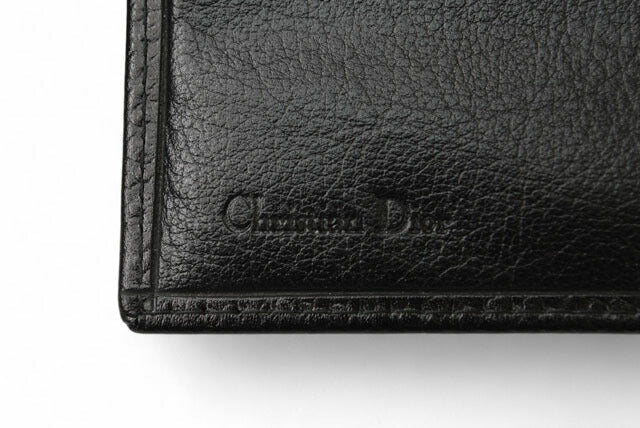 Christian Dior Vintage Men's Leather Wallet Black