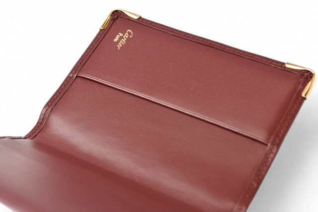 Cartier Leather Card Case Pass Holder