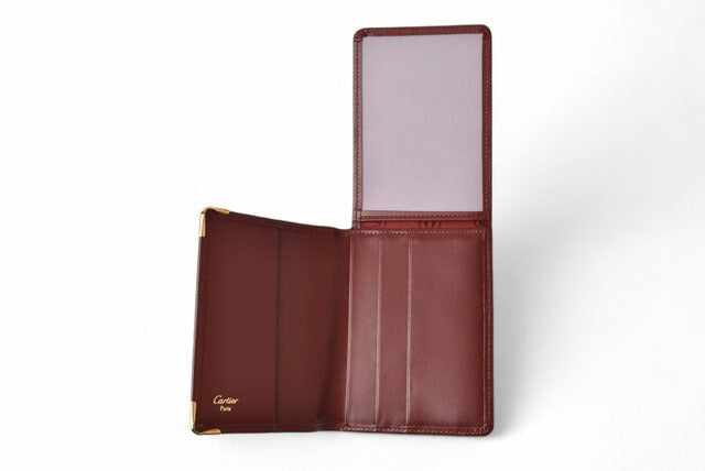 Cartier Leather Card Case Pass Holder