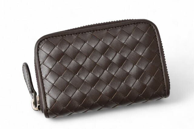 Bottega Veneta Leather Card/Coin Case 114075