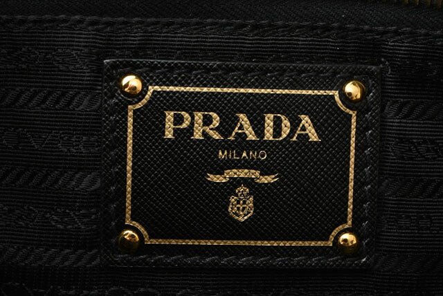 Prada Nylon Leather 2way Handbag Shoulder Bag