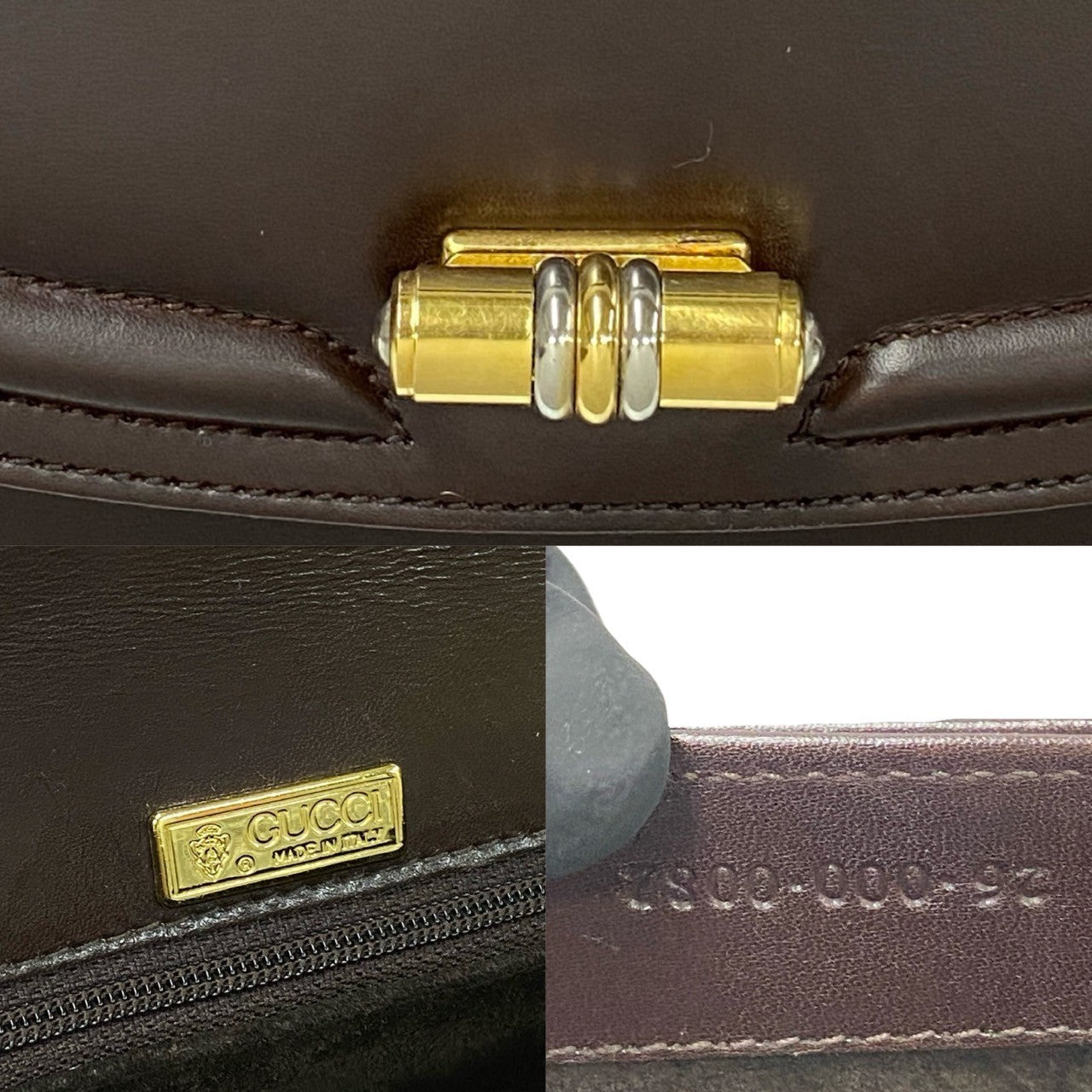 Gucci Leather Handbag Brown