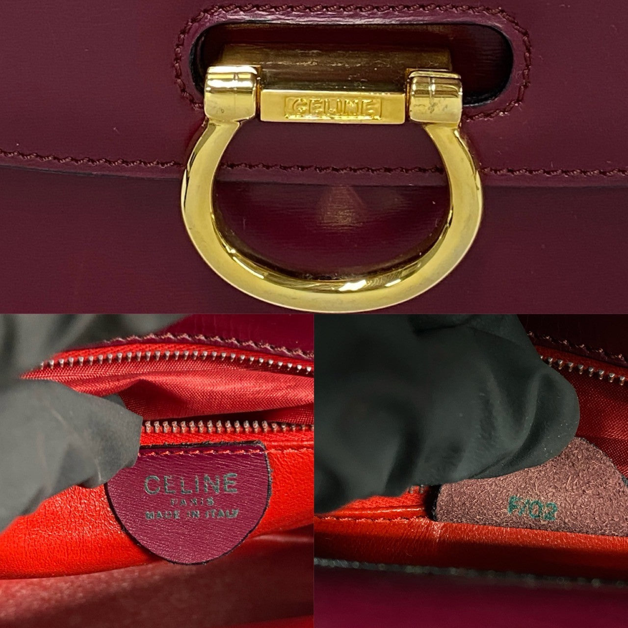 Celine Leather Handbag Tote Bag