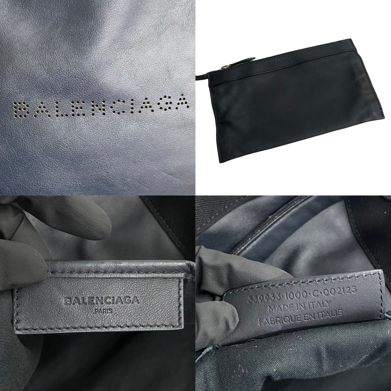 Balenciaga Navy Cabas XS Leather 2way Mini Bag