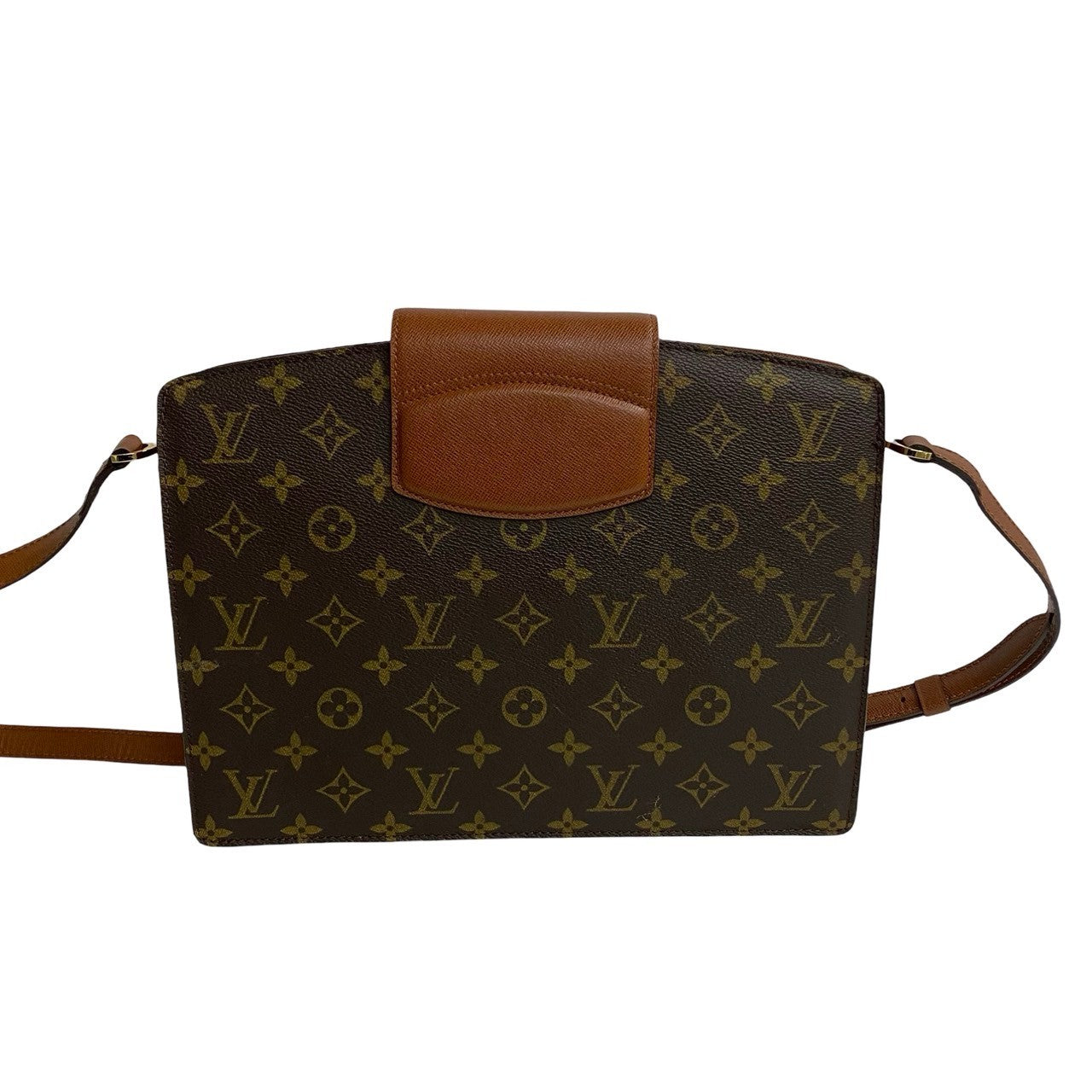 Louis Vuitton Monogram Leather Shoulder Bag Brown