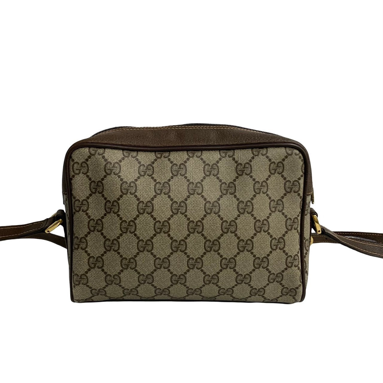 Gucci Vintage Leather Shoulder Bag Brown