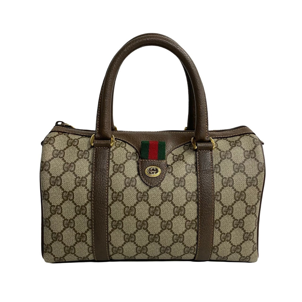 Gucci Vintage Leather Boston Handbag