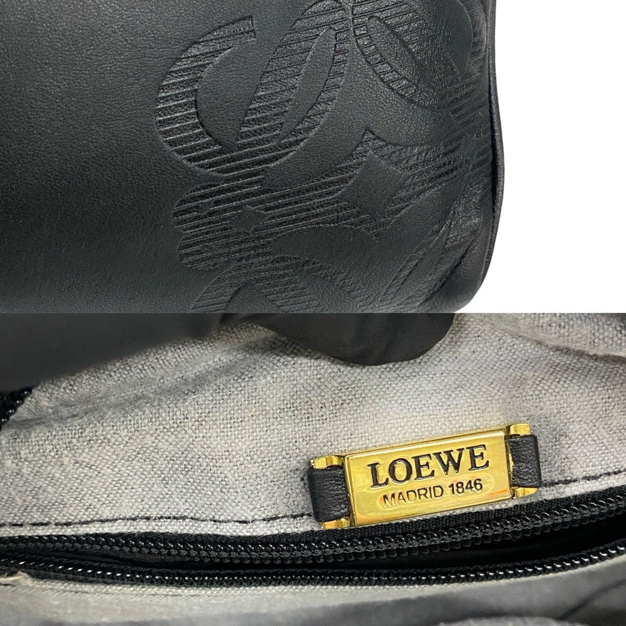 Loewe Anagram Nappa Leather Mini Boston Bag