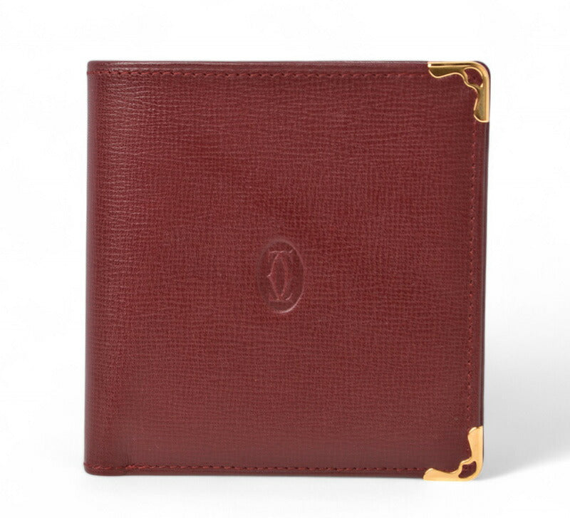 Cartier Leather Bifold Wallet Bordeaux L3000165