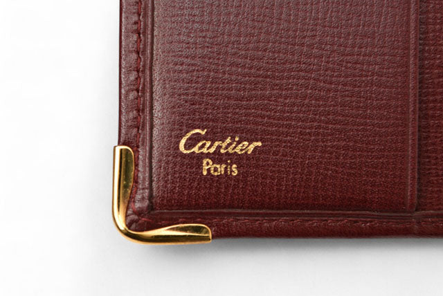 Cartier Leather Bifold Wallet Bordeaux L3000165