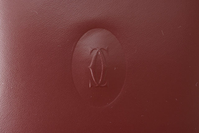 Cartier Leather Bifold Wallet Bordeaux