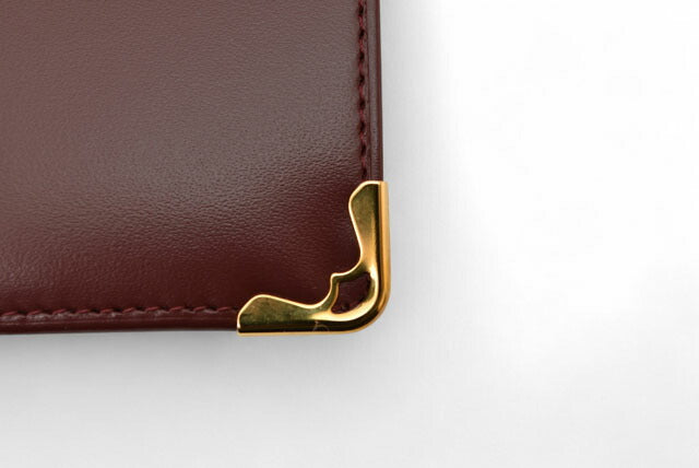 Cartier Leather Bifold Wallet Bordeaux