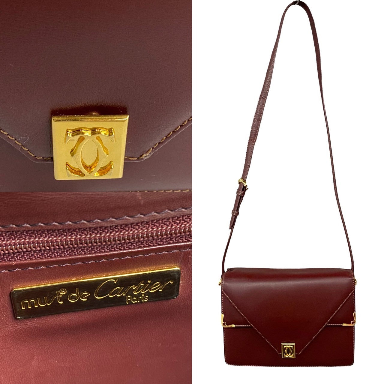 Cartier Leather Shoulder Bag