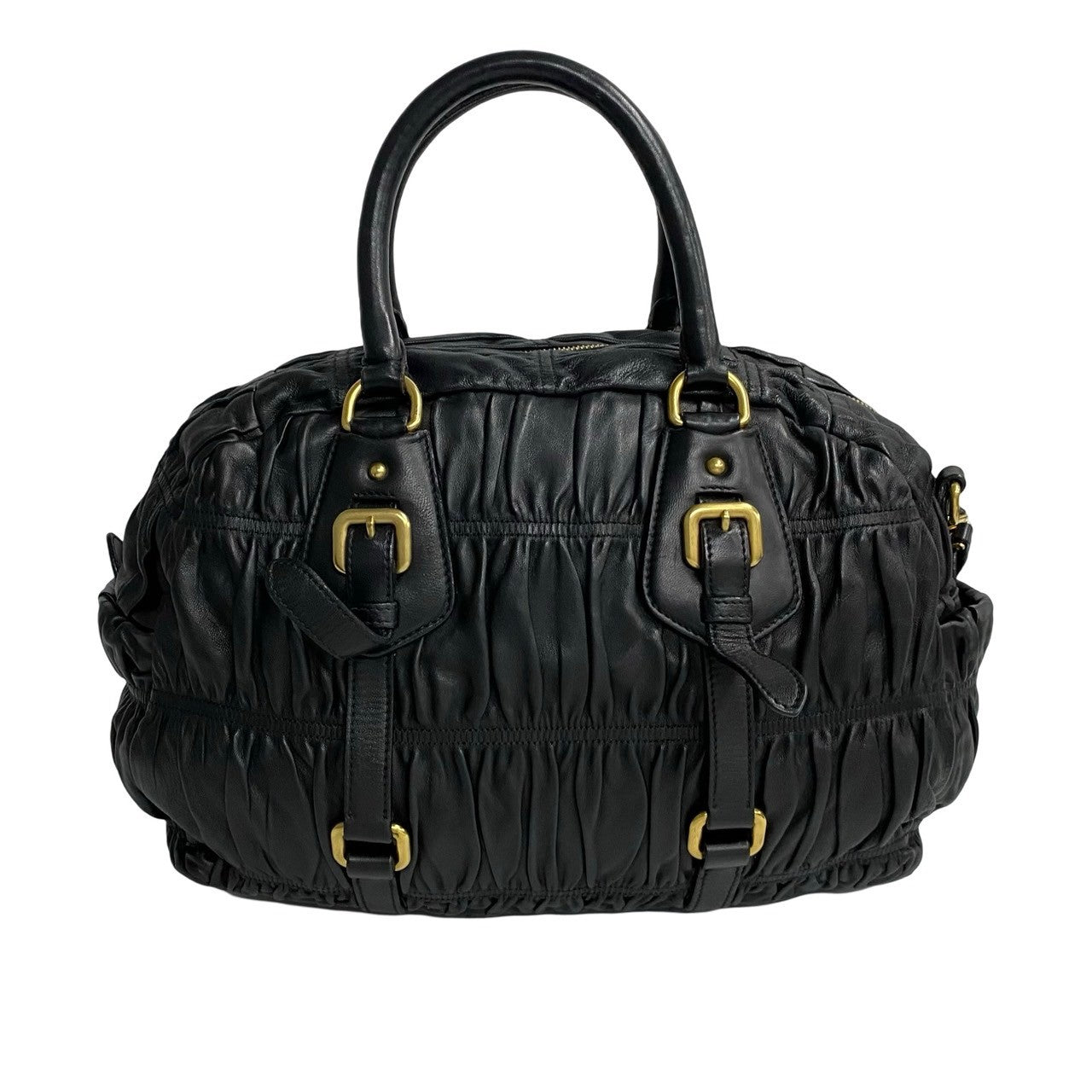 Prada Leather 2way Handbag Black