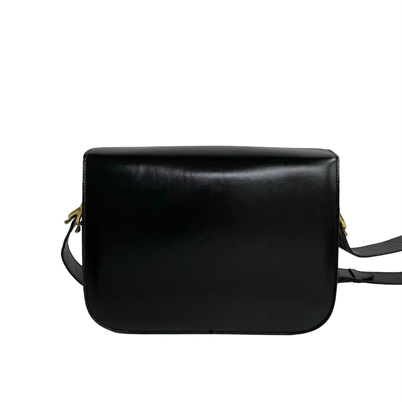 Celine Leather Shoulder Bag Black