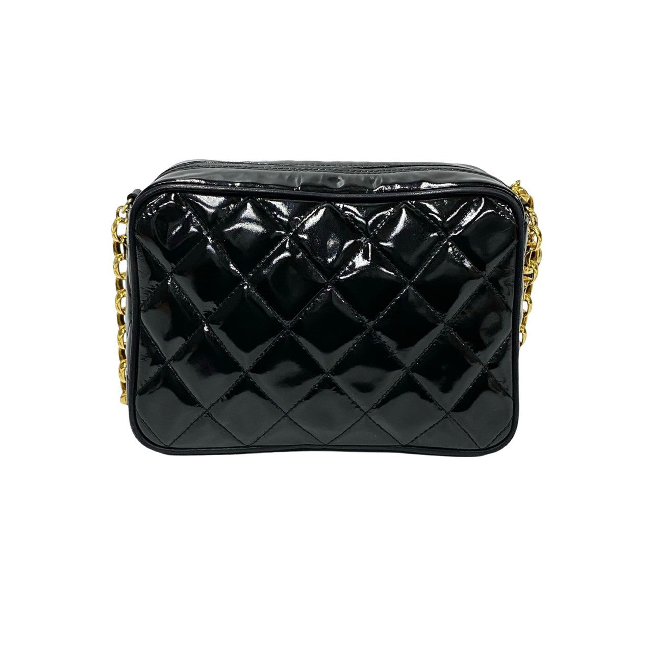 Chanel Patent Leather Chain Shoulder Bag